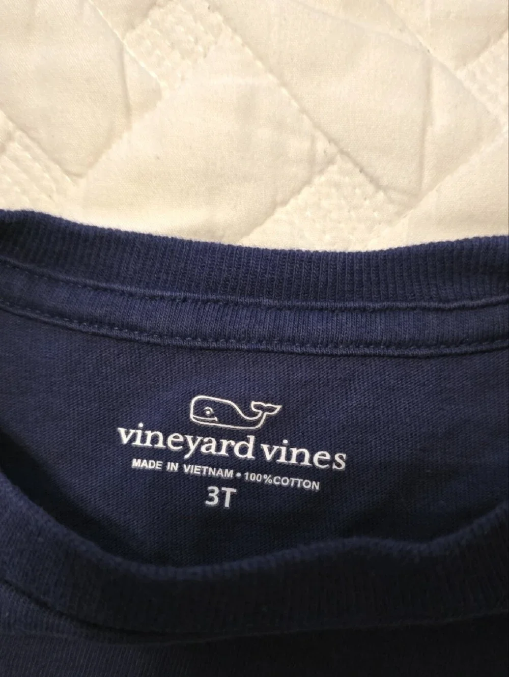 Vineyard Vines Navy Long Sleeve Whale Graphic Tee - Picture 2 of 3